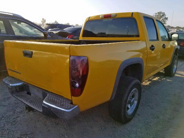 1GCDT13E078194403 - 2007 CHEVROLET COLORADO YELLOW photo 4