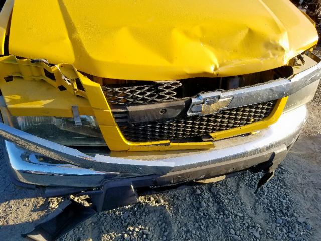 1GCDT13E078194403 - 2007 CHEVROLET COLORADO YELLOW photo 9