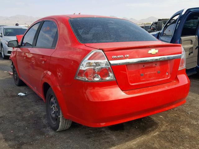 KL1TD5DE5BB115163 - 2011 CHEVROLET AVEO LS RED photo 3