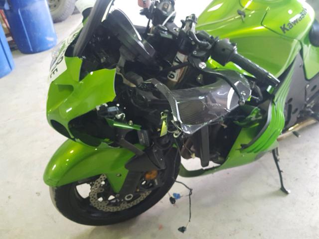 JKBZXNC139A011172 - 2009 KAWASAKI ZX1400 C GREEN photo 9