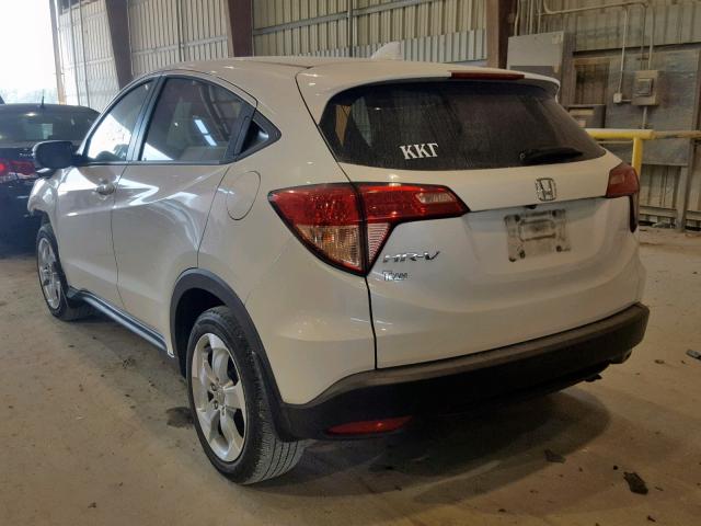 3CZRU5H57GM733642 - 2016 HONDA HR-V EX WHITE photo 3