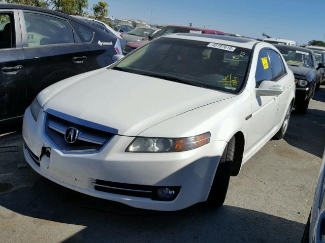 19UUA66228A024656 - 2008 ACURA TL WHITE photo 2