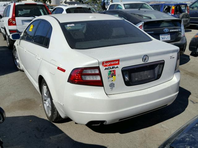 19UUA66228A024656 - 2008 ACURA TL WHITE photo 3