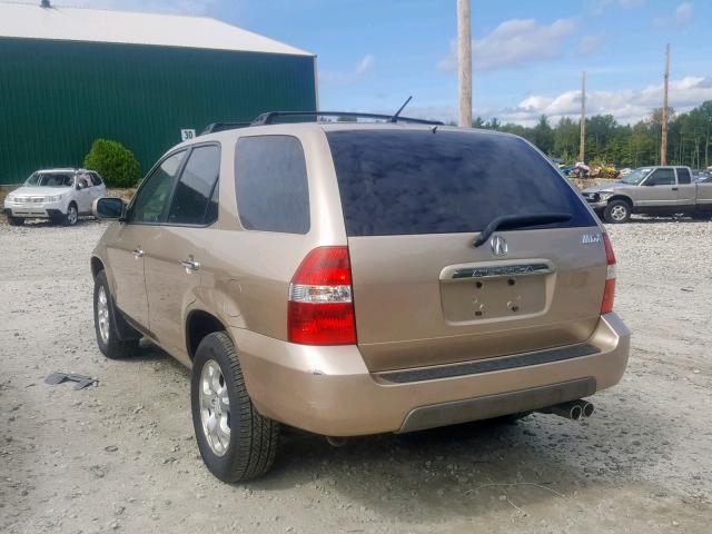 2HNYD18891H527128 - 2001 ACURA MDX TOURIN TAN photo 3