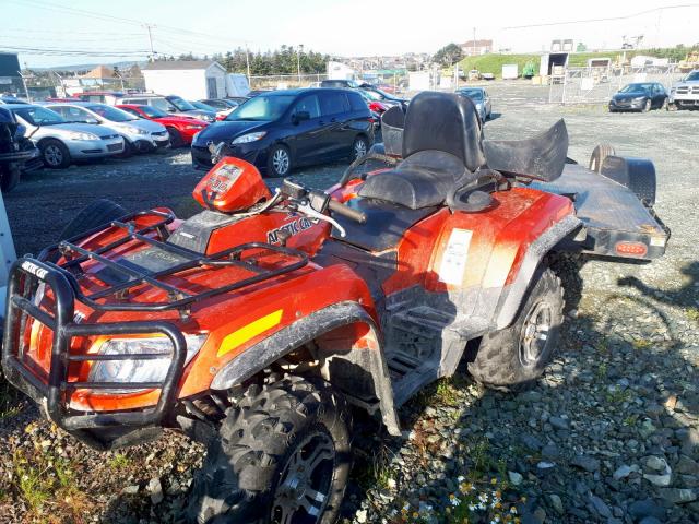 4UF10ATV2AT205829 - 2010 ARCTIC CAT 4WHEELER ORANGE photo 2