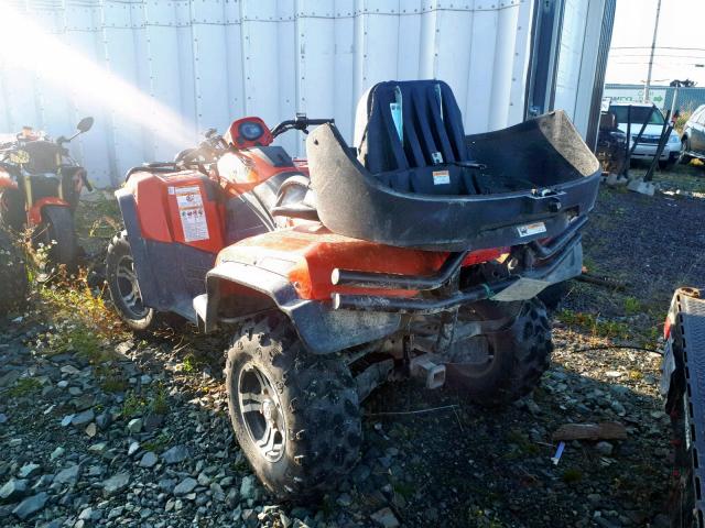 4UF10ATV2AT205829 - 2010 ARCTIC CAT 4WHEELER ORANGE photo 3