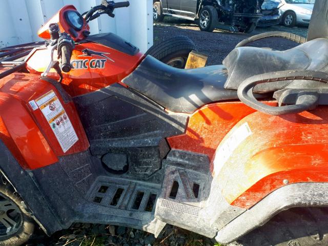 4UF10ATV2AT205829 - 2010 ARCTIC CAT 4WHEELER ORANGE photo 5