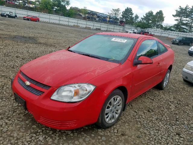 1G1AL18H197180131 - 2009 CHEVROLET COBALT LT RED photo 2