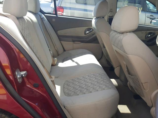 1G1ZT52804F143556 - 2004 CHEVROLET MALIBU LS 红色 照片 6