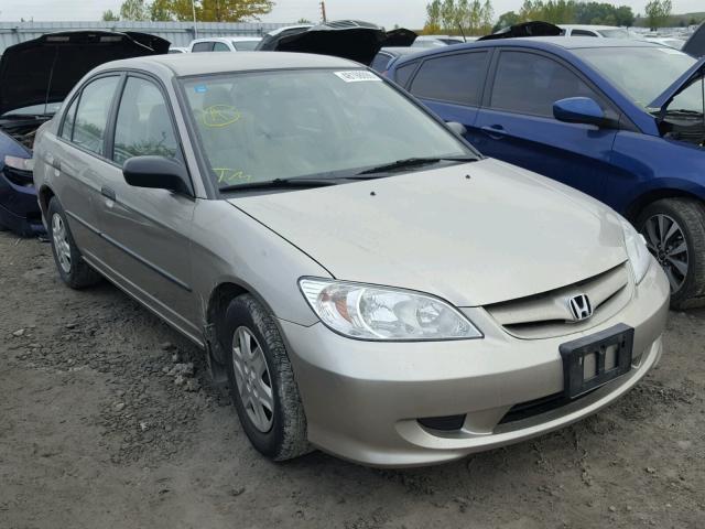 2HGES16305H005873 - 2005 HONDA CIVIC DX V BEIGE photo 1