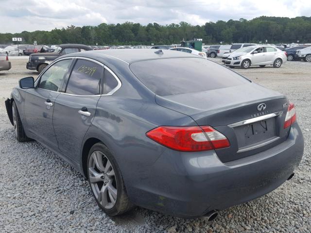 JN1AY1AP9BM520064 - 2011 INFINITI M56 TEAL photo 3