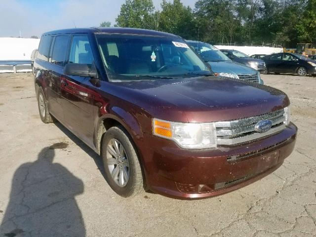 2FMGK5BC4ABA32135 - 2010 FORD FLEX SE MAROON photo 1