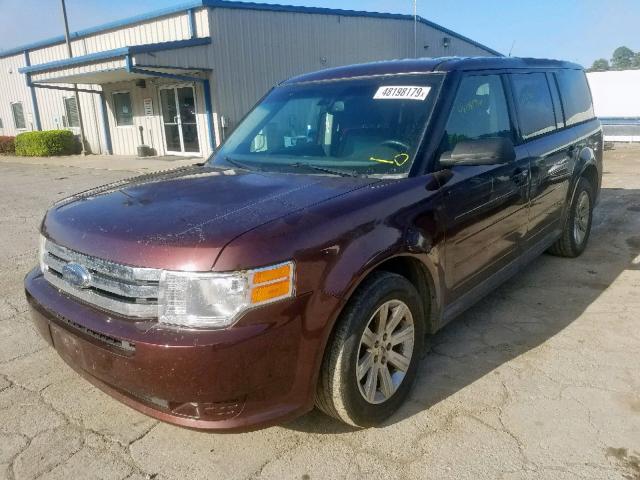 2FMGK5BC4ABA32135 - 2010 FORD FLEX SE MAROON photo 2