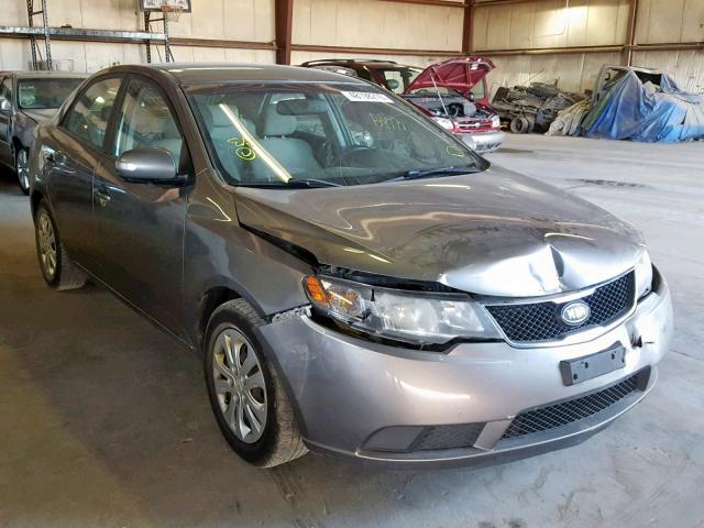 KNAFU4A22A5855306 - 2010 KIA FORTE EX GRAY photo 1