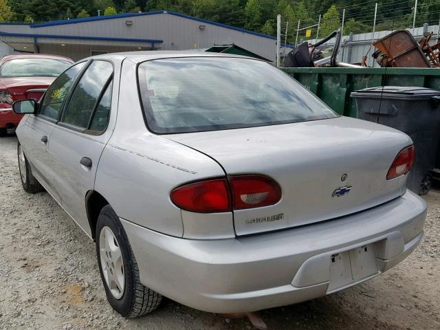 1G1JC524617367804 - 2001 CHEVROLET CAVALIER B SILVER photo 3