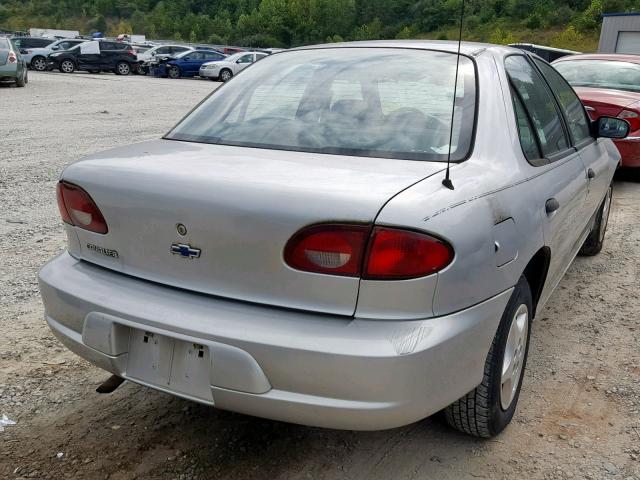 1G1JC524617367804 - 2001 CHEVROLET CAVALIER B SILVER photo 4