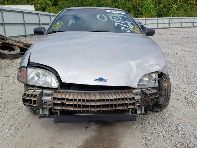 1G1JC524617367804 - 2001 CHEVROLET CAVALIER B SILVER photo 9