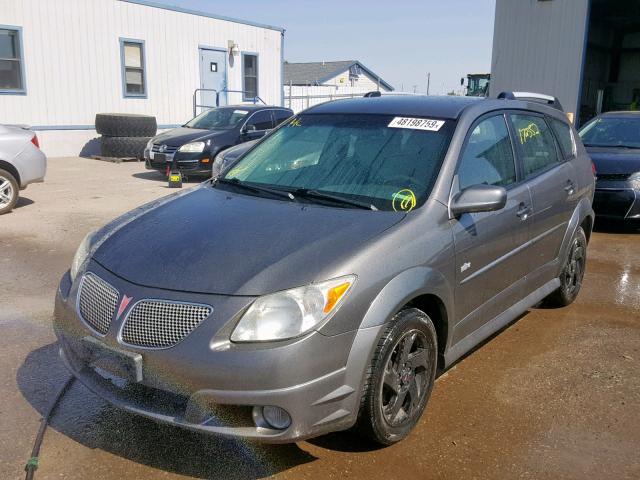 5Y2SL65878Z417687 - 2008 PONTIAC VIBE SILVER photo 2