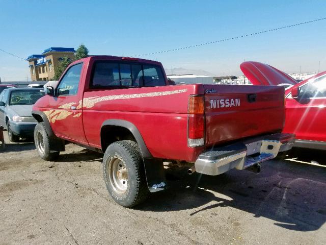1N6SD11Y2SC354110 - 1995 NISSAN TRUCK XE RED photo 3