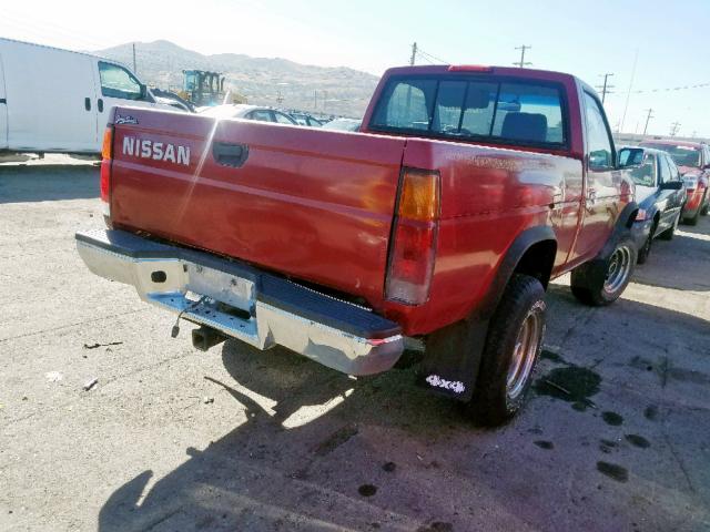 1N6SD11Y2SC354110 - 1995 NISSAN TRUCK XE RED photo 4