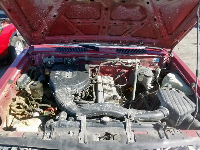 1N6SD11Y2SC354110 - 1995 NISSAN TRUCK XE RED photo 7