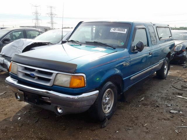 1FTCR14X0TPB12857 - 1996 FORD RANGER SUP BLUE photo 2