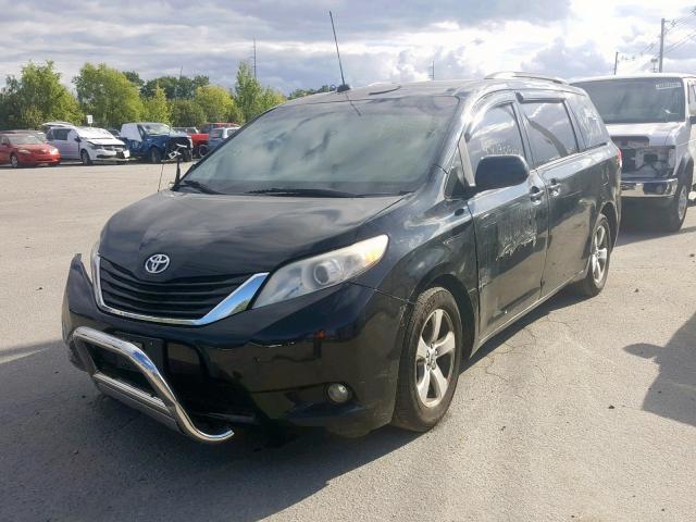 5TDKK3DC5CS251669 - 2012 TOYOTA SIENNA LE BLACK photo 2