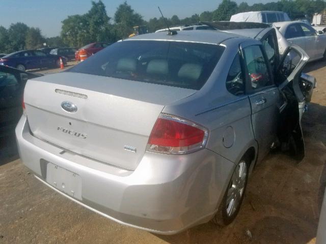 1FAHP37N99W130585 - 2009 FORD FOCUS SEL SILVER photo 4