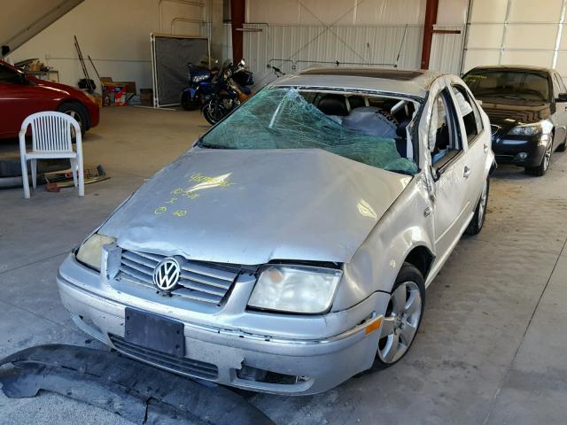 3VWSK69M45M016778 - 2005 VOLKSWAGEN JETTA GLS SILVER photo 2