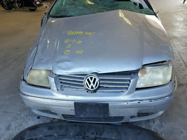 3VWSK69M45M016778 - 2005 VOLKSWAGEN JETTA GLS SILVER photo 7