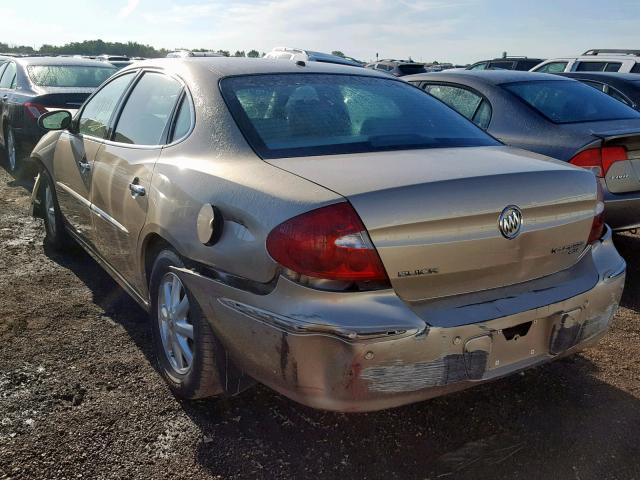 2G4WD532651347915 - 2005 BUICK LACROSSE C GOLD photo 3