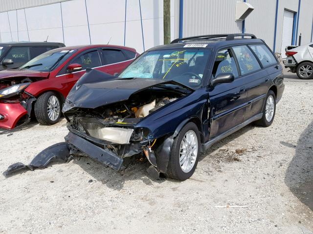 4S3BK675XW6310962 - 1998 SUBARU LEGACY GT BLUE photo 2