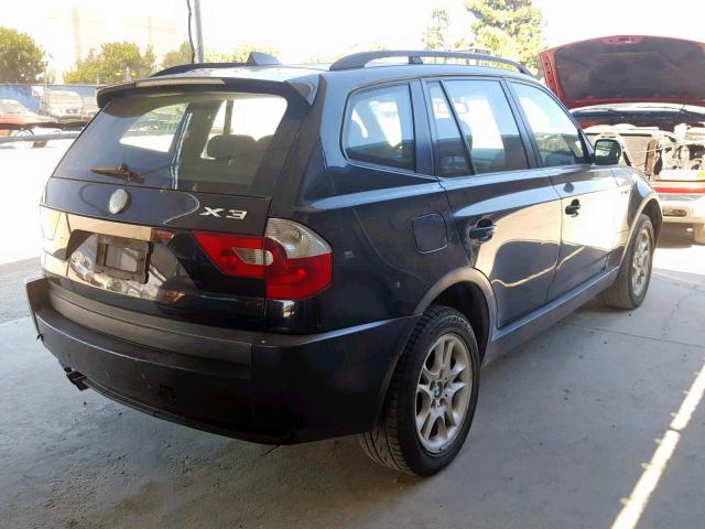 WBXPA73474WC42666 - 2004 BMW X3 2.5I BLACK photo 4