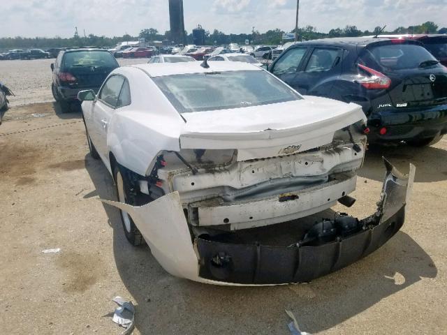 2G1FE1E32C9147007 - 2012 CHEVROLET CAMARO LS WHITE photo 3