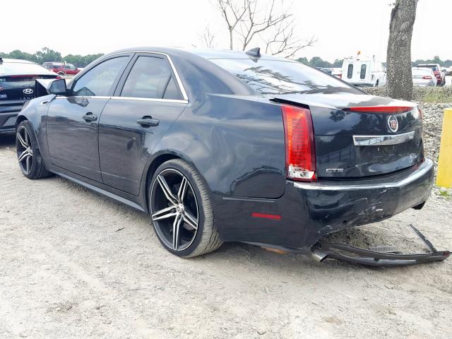 1G6DA5E53C0137621 - 2012 CADILLAC CTS BLACK photo 3