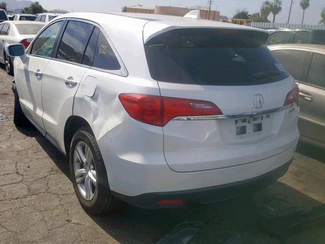 5J8TB3H37EL015562 - 2014 ACURA RDX WHITE photo 3