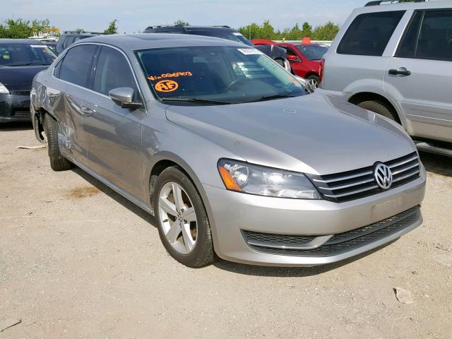 1VWBH7A31CC026903 - 2012 VOLKSWAGEN PASSAT SE SILVER photo 1