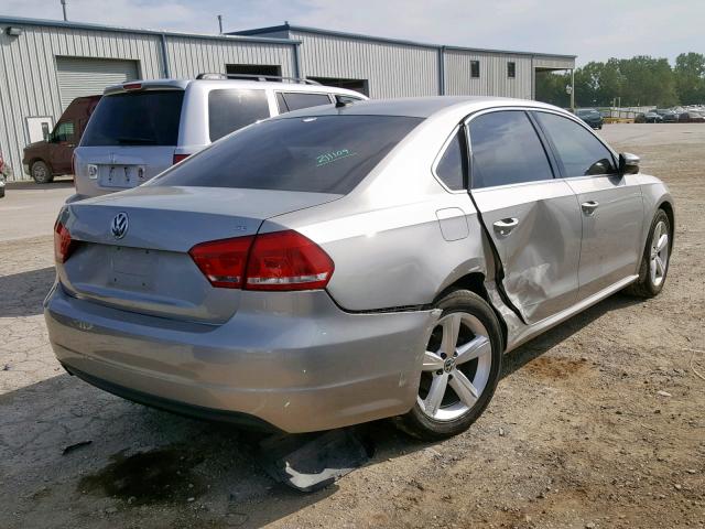 1VWBH7A31CC026903 - 2012 VOLKSWAGEN PASSAT SE SILVER photo 4