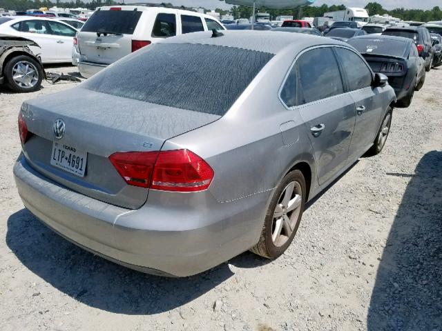 1VWBP7A34CC062958 - 2012 VOLKSWAGEN PASSAT SE GRAY photo 4