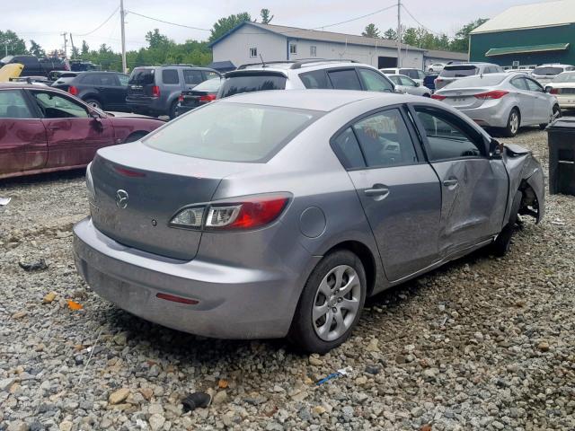 JM1BL1TG1D1744477 - 2013 MAZDA 3 I SILVER photo 4