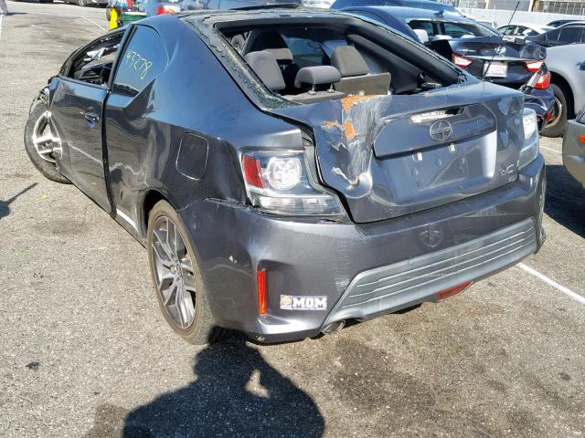 JTKJF5C77F3096461 - 2015 TOYOTA SCION TC ნაცრისფერი ფოტო 3