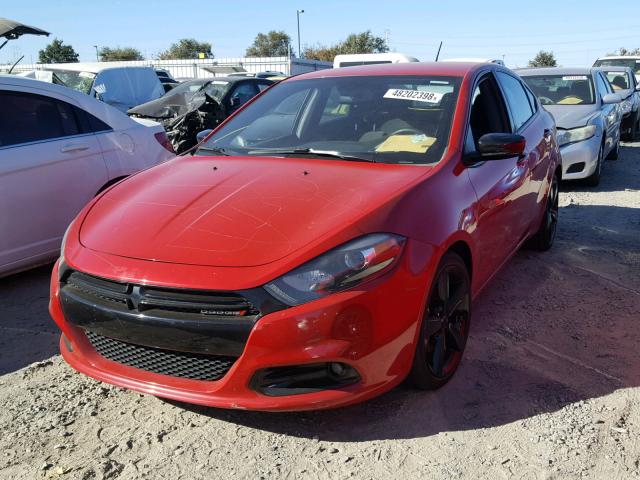 1C3CDFBB2GD539875 - 2016 DODGE DART SXT RED photo 2