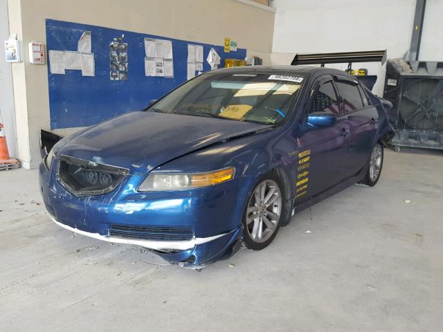 19UUA66215A049883 - 2005 ACURA TL BLUE photo 2