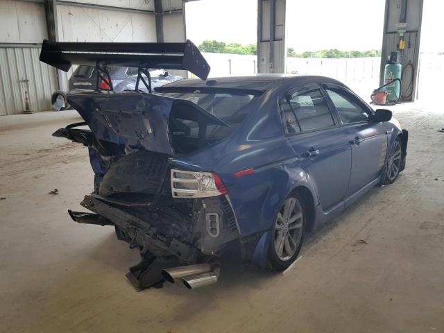 19UUA66215A049883 - 2005 ACURA TL BLUE photo 4