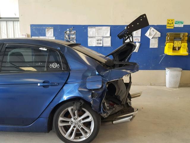 19UUA66215A049883 - 2005 ACURA TL BLUE photo 9