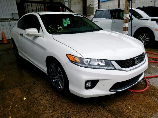 1HGCT2B86DA009094 - 2013 HONDA ACCORD EXL WHITE photo 1