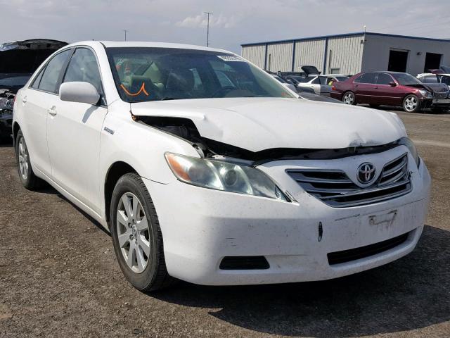 4T1BB46K19U105067 - 2009 TOYOTA CAMRY HYBR WHITE photo 1