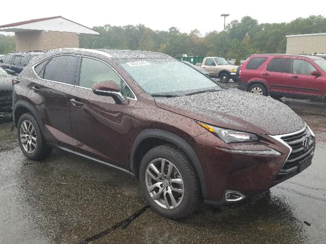 JTJBARBZ3G2074935 - 2016 LEXUS NX 200T BURGUNDY photo 1