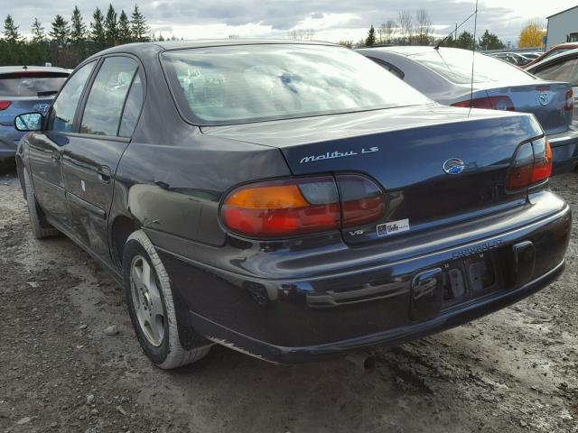1G1NE52JX2M674414 - 2002 CHEVROLET MALIBU LS 黑色 照片 3