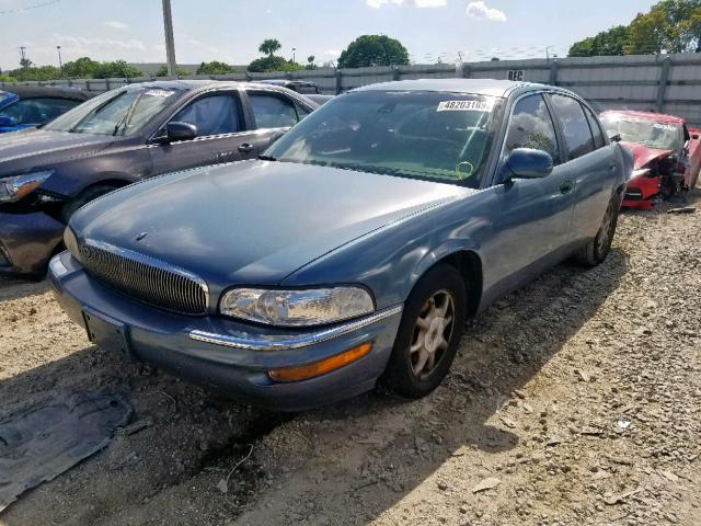 1G4CW54K014289908 - 2001 BUICK PARK AVENU BLUE photo 2